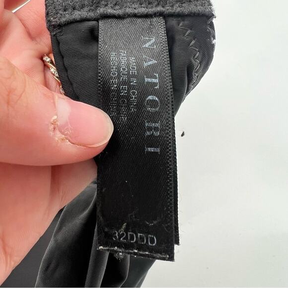 Natori Pure Luxe Custom Coverage Contour Underwire Bra Black 731080 - Picture 4 of 5